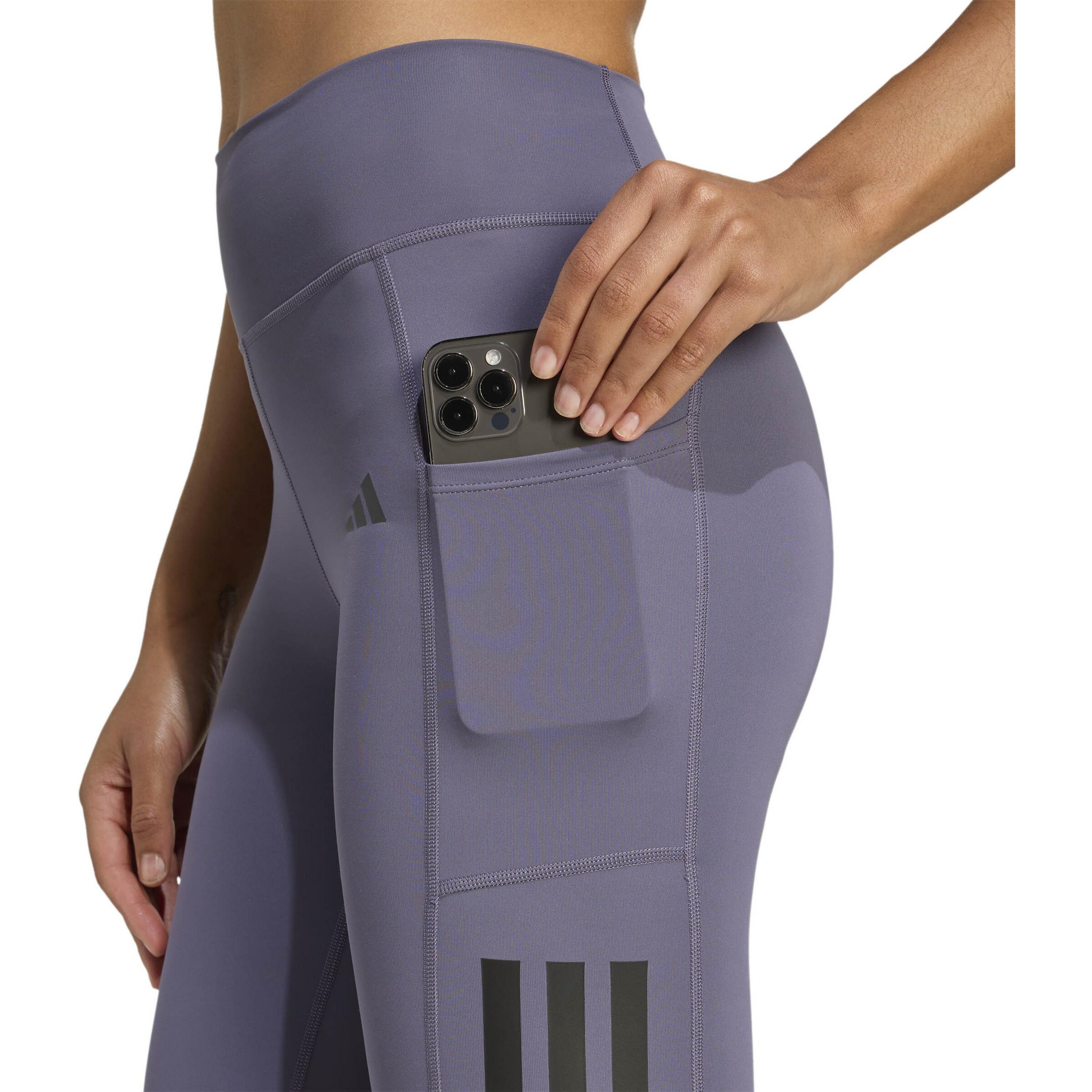 ADIDAS PERFORMANCE Skinny Workout Pants 'Optime' in Purple