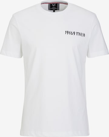 T-Shirt 'Rafael Carrier 4' 19V69 ITALIA en blanc : devant