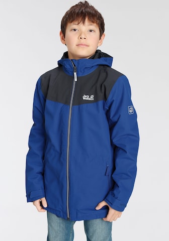 JACK WOLFSKIN - Casaco outdoor 'Snowfrost' em azul: frente