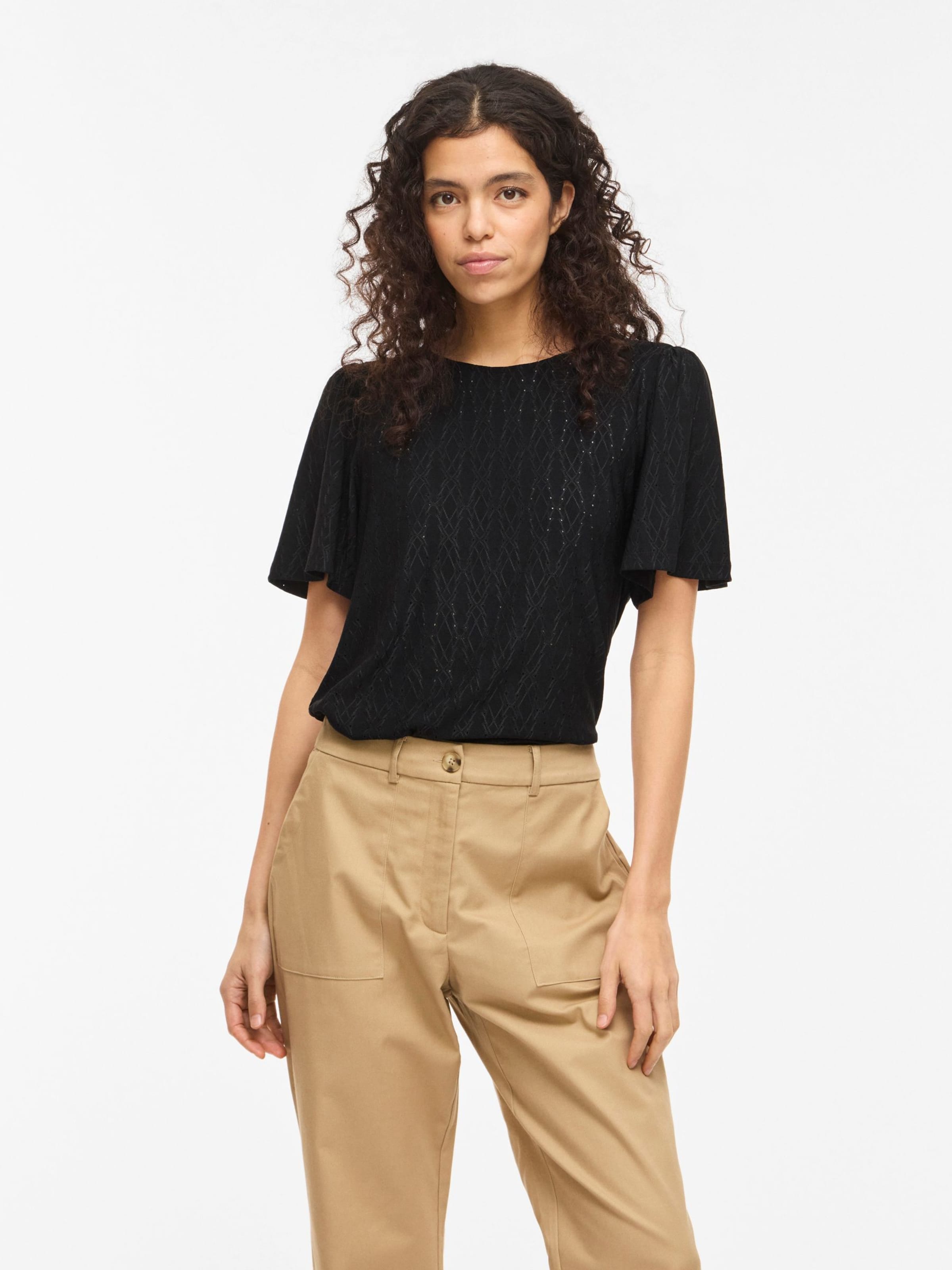 VILA Shirts 'VIBELLI ' i sort: forside