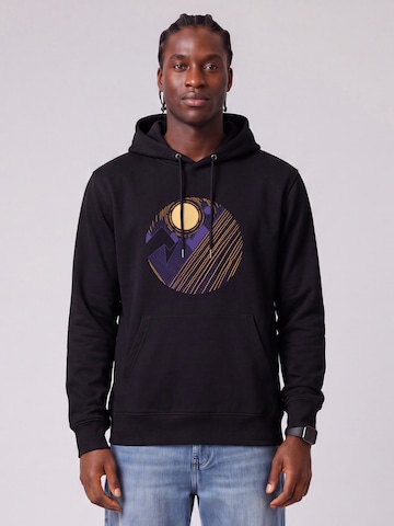 Sweat-shirt 'Geometric Landscape 3' Watapparel en noir : devant