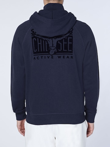 CHIEMSEE Regular fit Zip-Up Hoodie in Blue