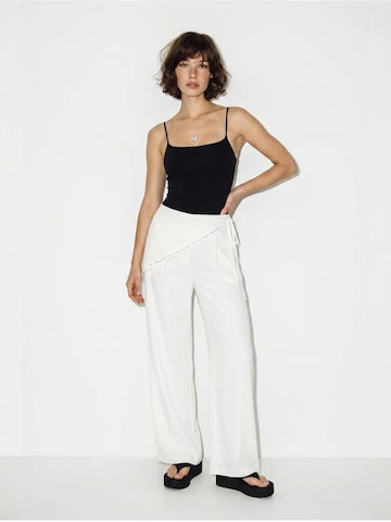 Wide Leg Pantalon Bianco Lucci en blanc