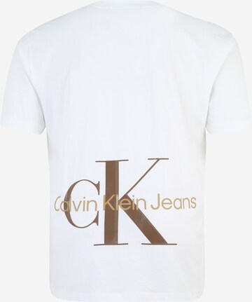 Maglietta di Calvin Klein Jeans Plus in bianco
