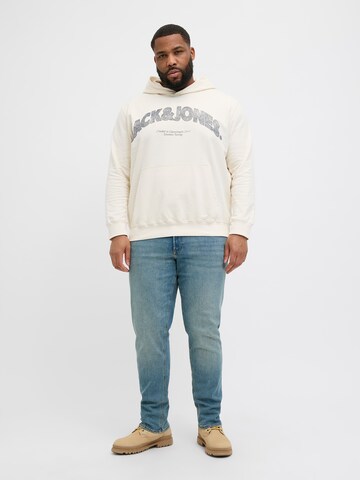 Felpa 'JORAlmeria' di Jack & Jones Plus in bianco