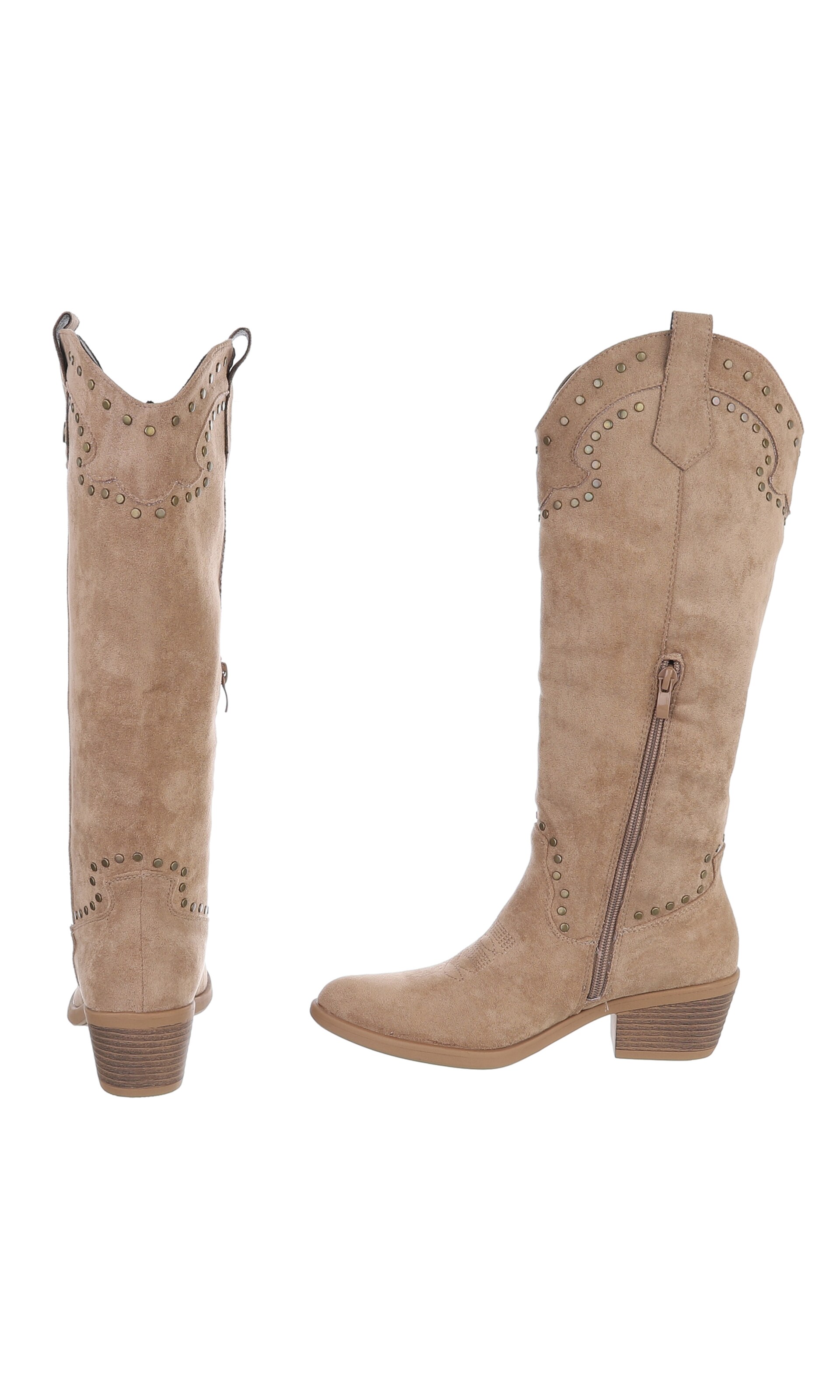 Ital-Design Cowboy Boots in Brown