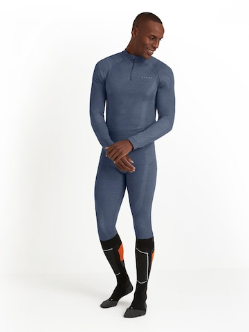 FALKE Regular Workout Pants in Blue