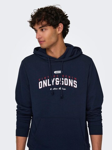 Only & Sons Sweatshirt 'Lenny' i blå