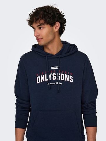 Sweat-shirt 'Lenny' Only & Sons en bleu