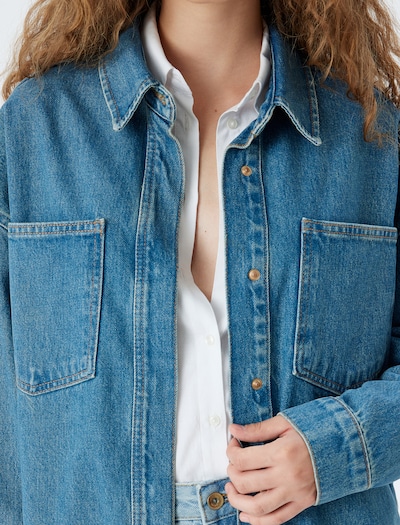 Koton Between-Season Jacket in Blue denim, Item view