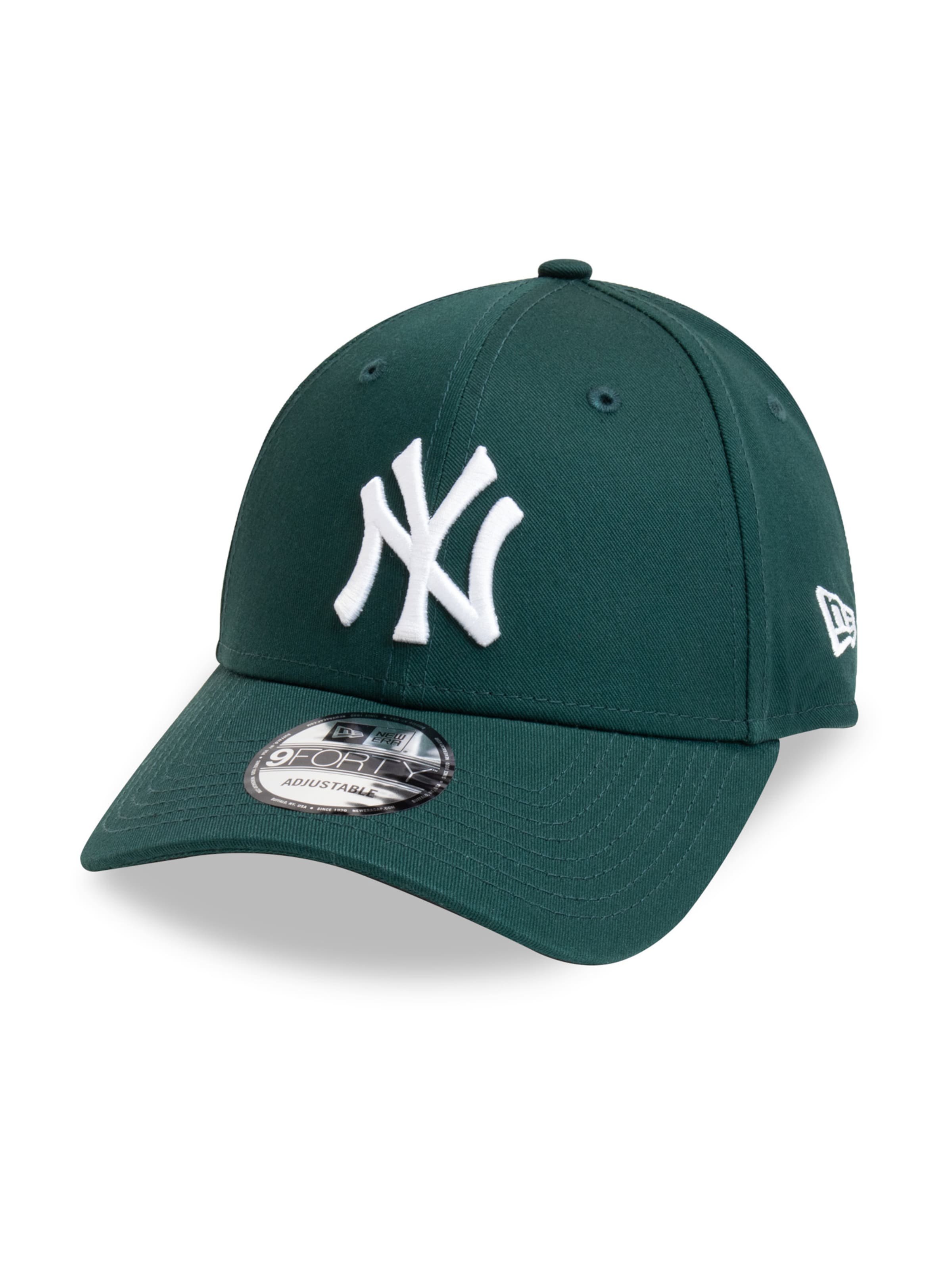 NEW ERA Шапка с козирка '9FORTY' в зелено: отпред
