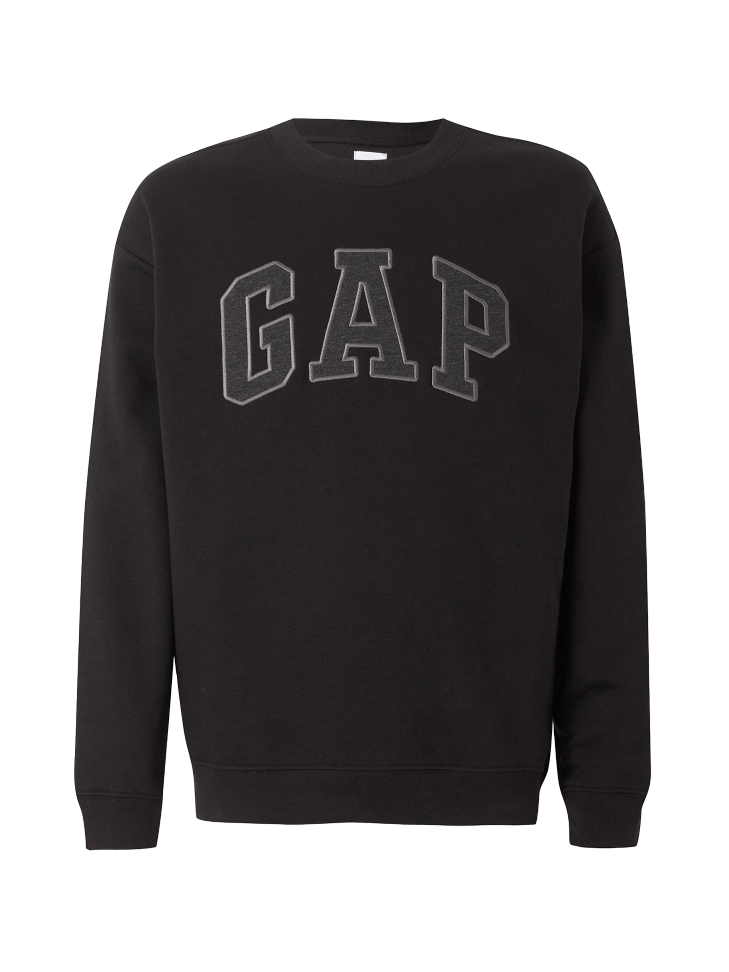 GAP Bluzka sportowa 'HERITAGE' w kolorze czarny: przód