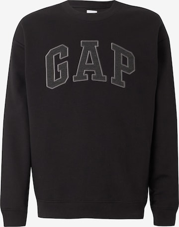 GAP Bluzka sportowa 'HERITAGE' w kolorze czarny: przód