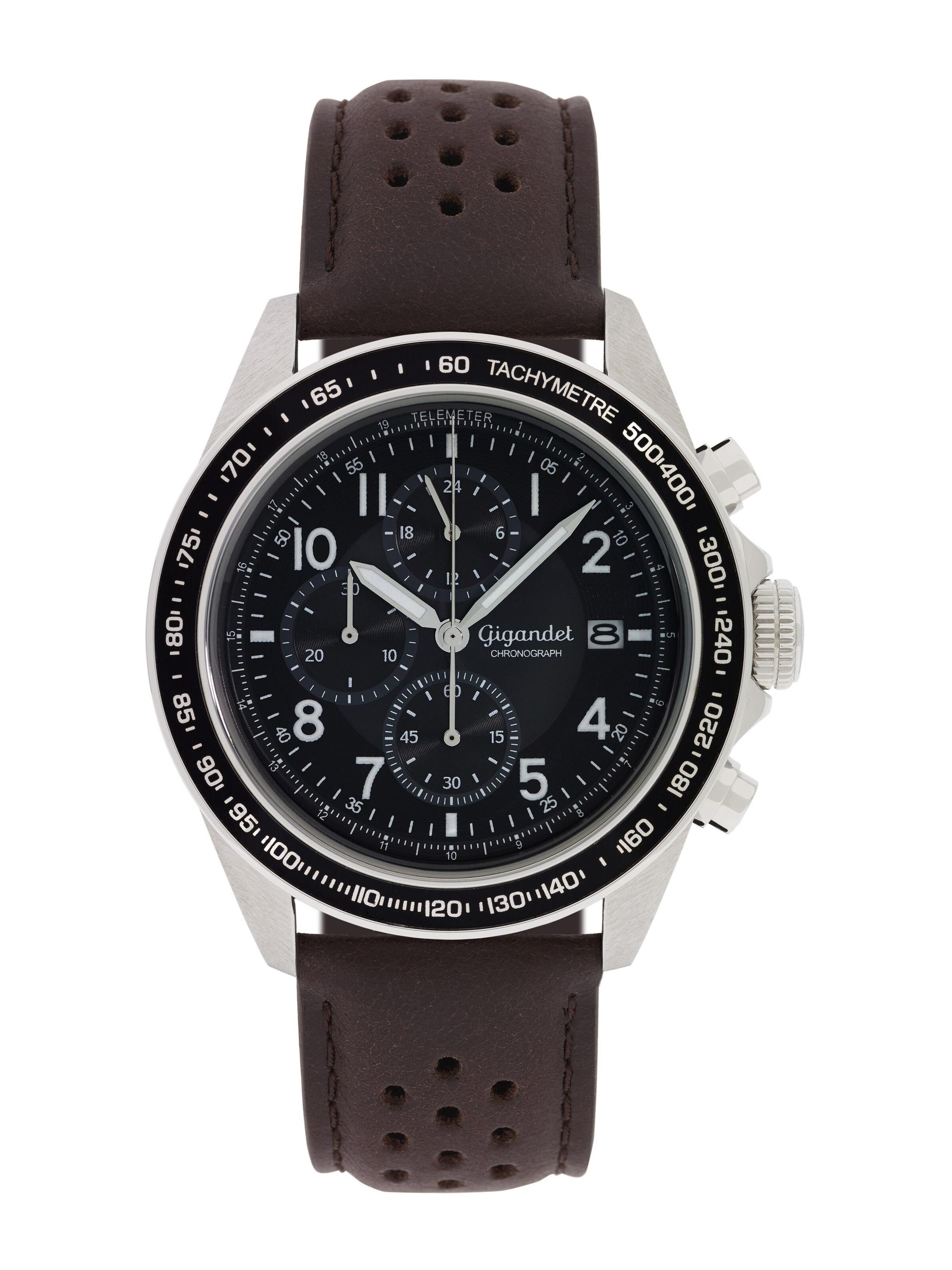 Gigandet Analog Watch 'RACETRACK' in Black: front