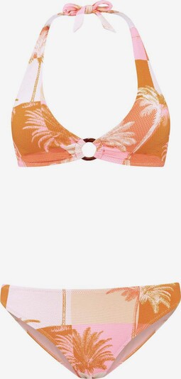 Shiwi Bikini 'Caro' in kitt / orange / hellpink / weiß, Produktansicht