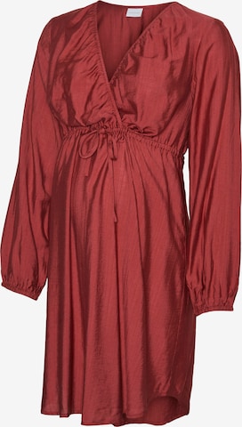 Robe MAMALICIOUS en rouge : devant