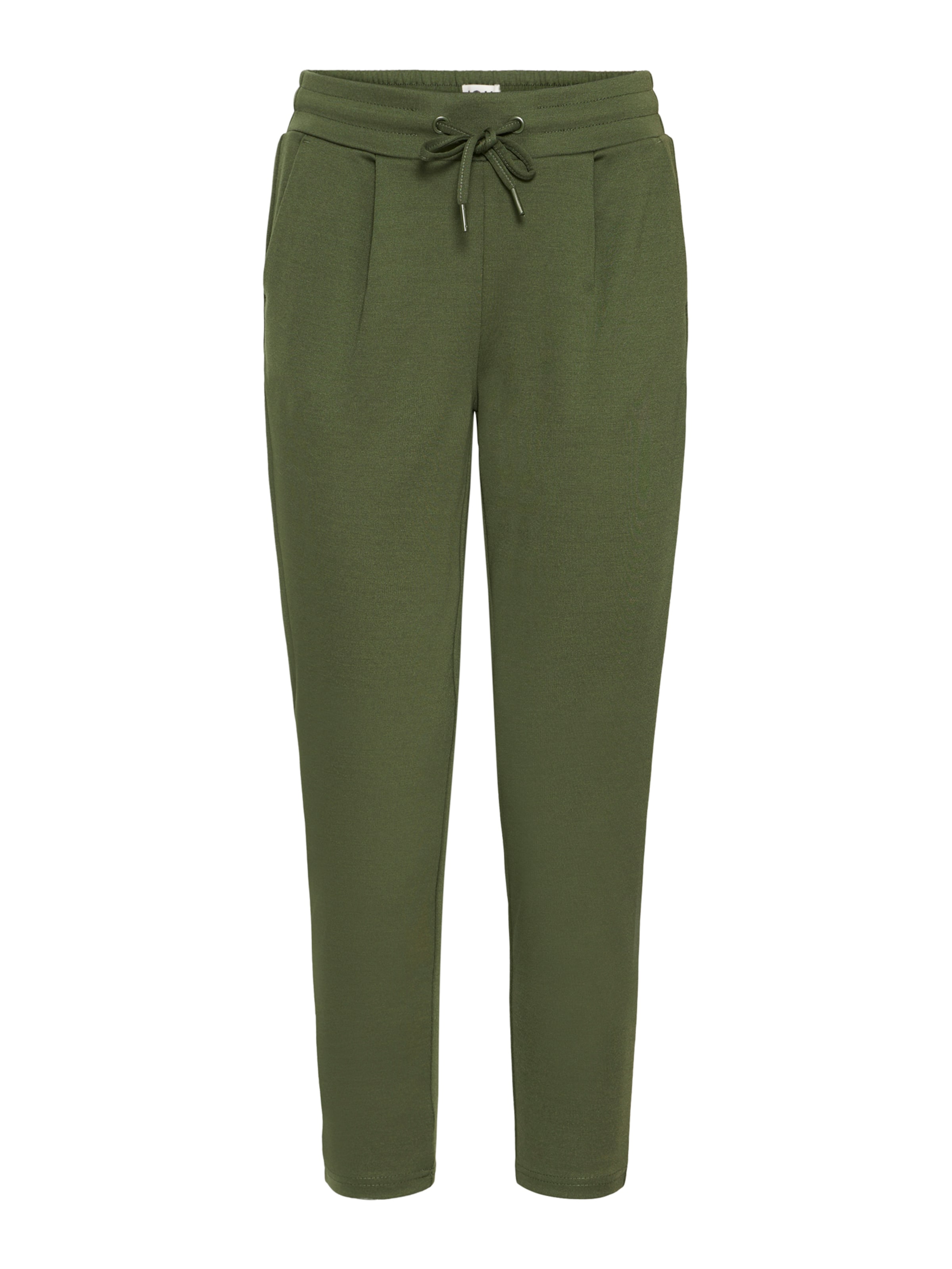 zaļš ICHI Pakapēniski sašaurināts piegriezums Klasiskas bikses 'IHKATE': no priekšpuses