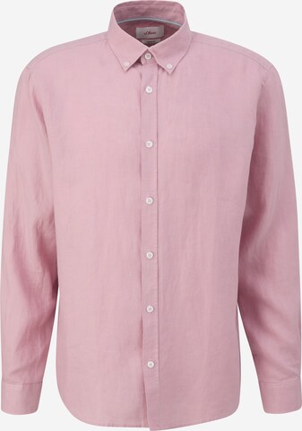 s.Oliver Regular Fit Hemd in Pink: predná strana