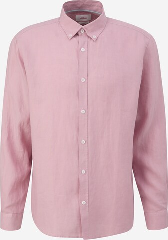 s.Oliver Regular fit Overhemd in Roze: voorkant