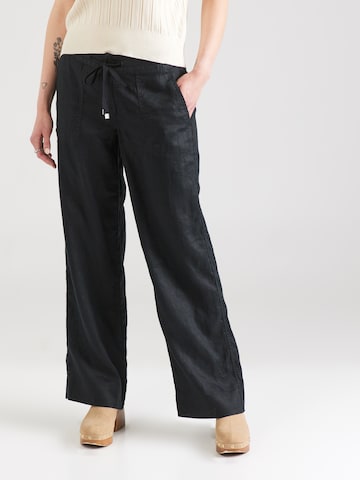 Lauren Ralph Lauren Szeroka nogawka Spodnie 'JOVONIE' w kolorze czarny: przód