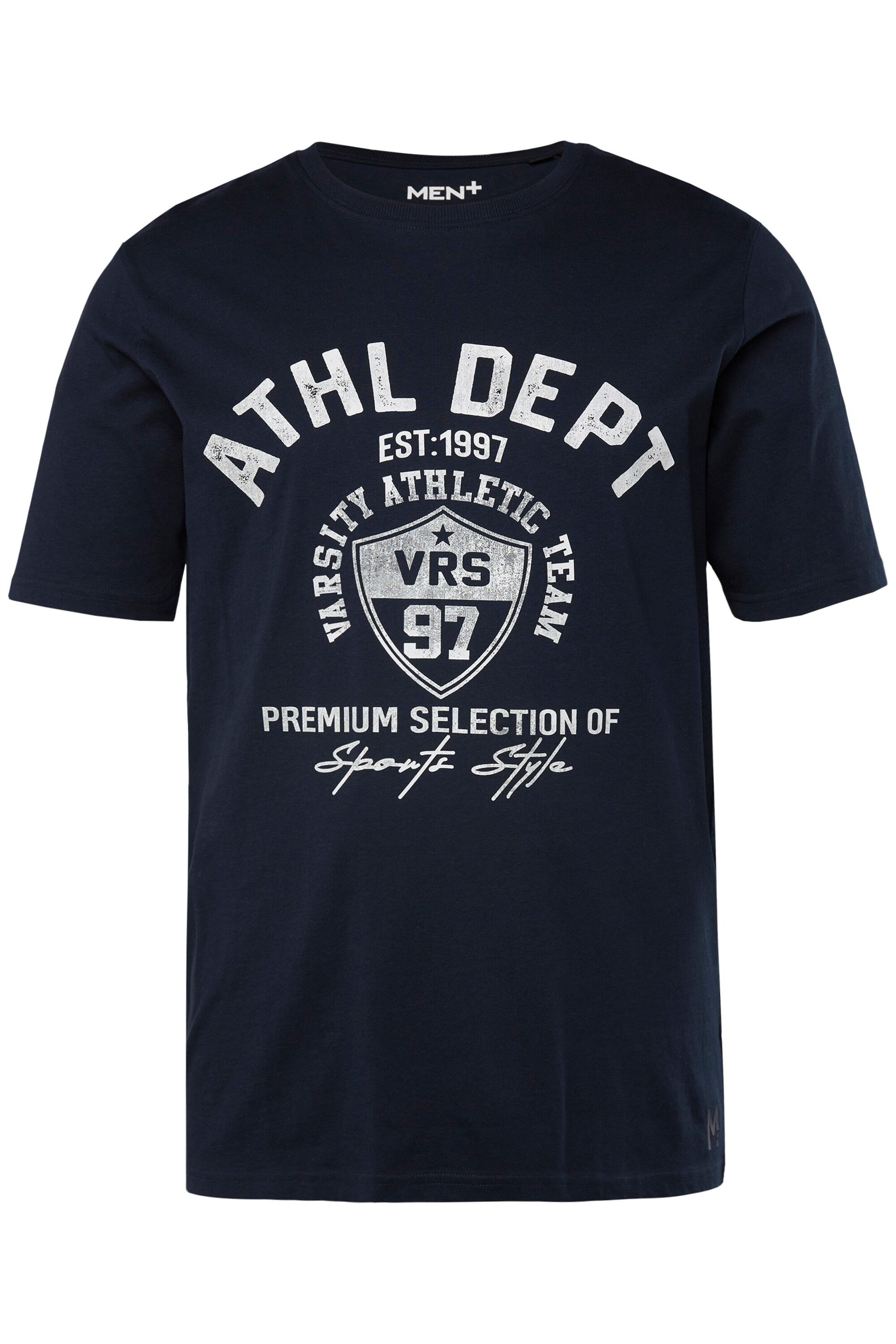 T-Shirt Men Plus en noir : devant