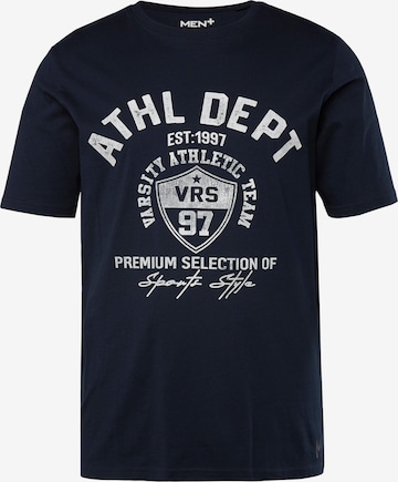 T-Shirt Men Plus en noir : devant