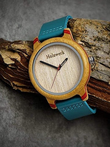 Holzwerk - Reloj analógico 'ELSTRA' en azul