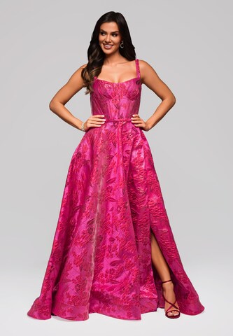 Ombre Evening Dress in Pink