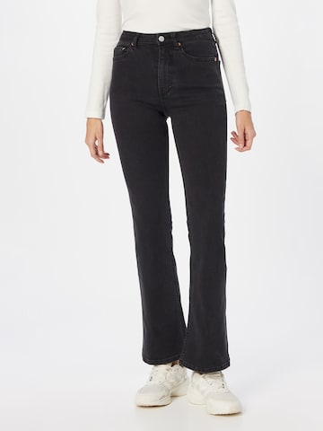 WEEKDAY Flared Jeans in Zwart: voorkant