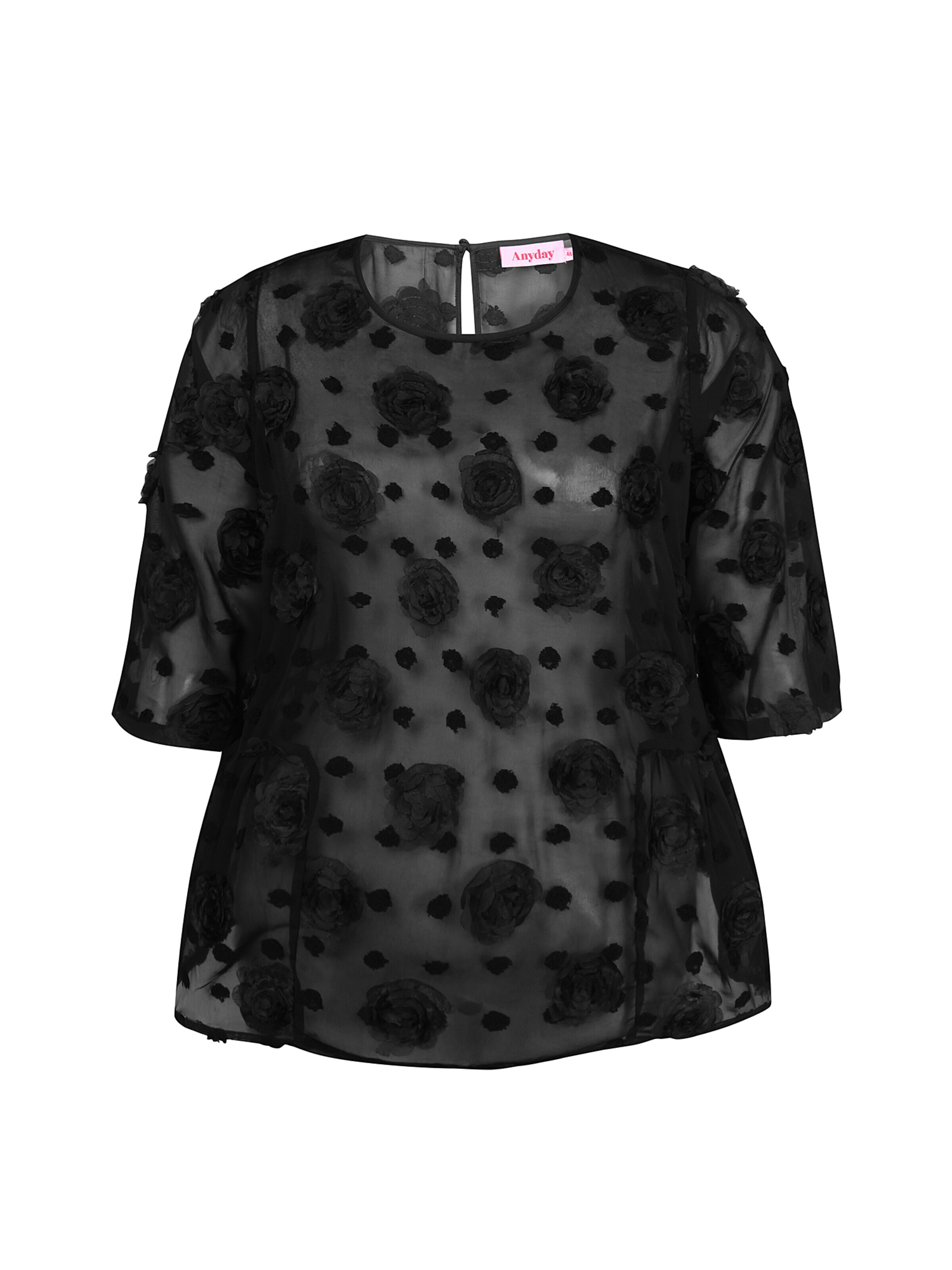 Anyday Blouse 'Ayani 495' in Black: front