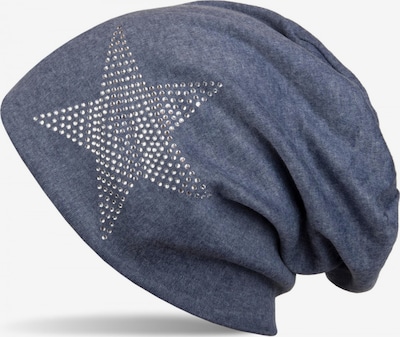 styleBREAKER Mütze 'Warme Beanie Mütze mit Strass Stern' in 54-64 in blau, Produktansicht