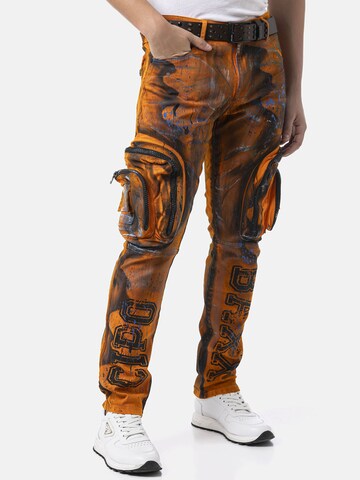 CIPO & BAXX Regular Jeanshose 'CD902' in Straight Fit in Orange
