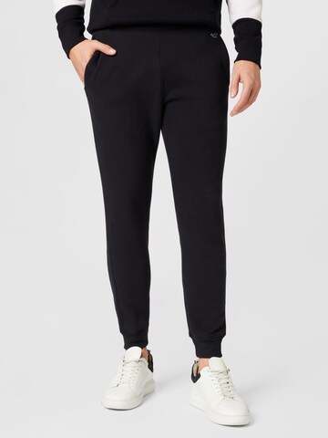 HOLLISTER Tapered Housut värissä musta: etupuoli