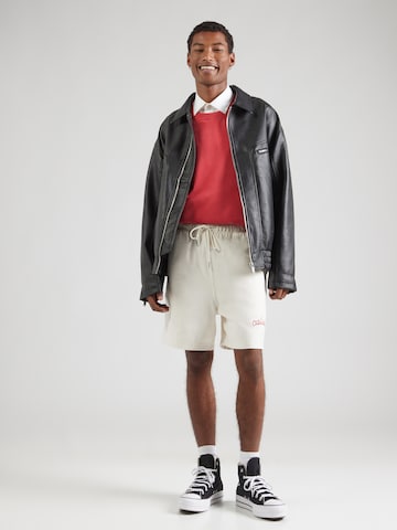 Calvin Klein Jeans Regular Shorts in Weiß
