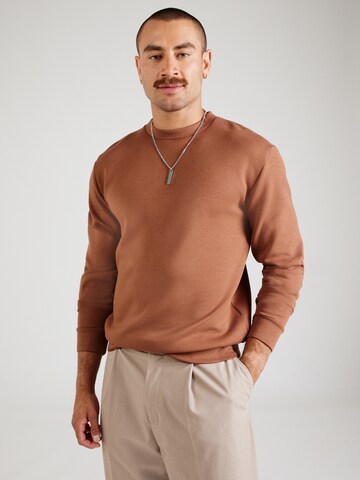 SELECTED Sweatshirt in Brown: front