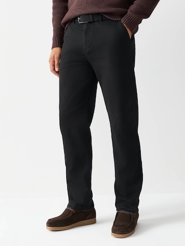 juoda Next Standartinis „Chino“ stiliaus kelnės: priekis