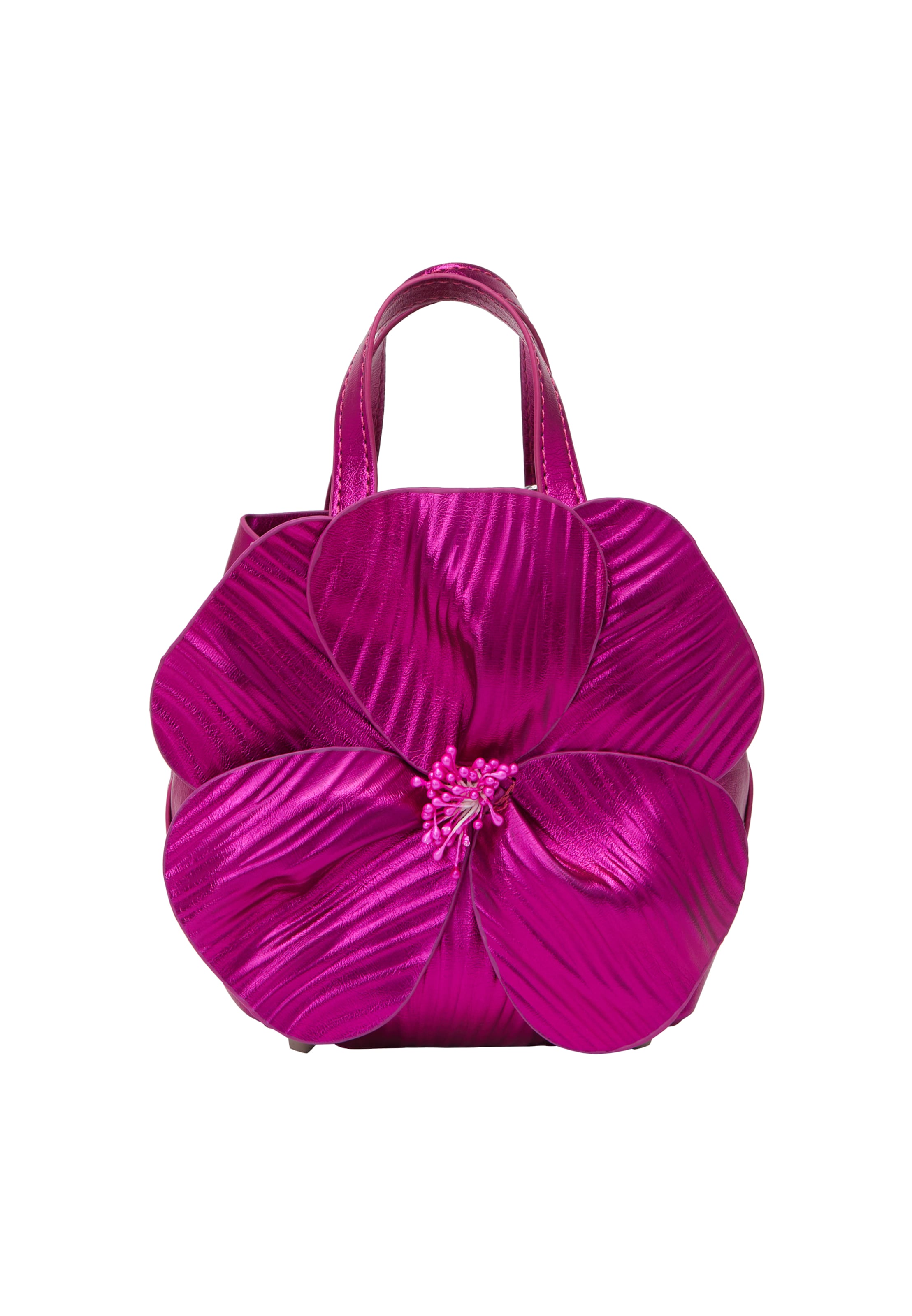 rozā faina "Clutch" stila somiņa: no priekšpuses