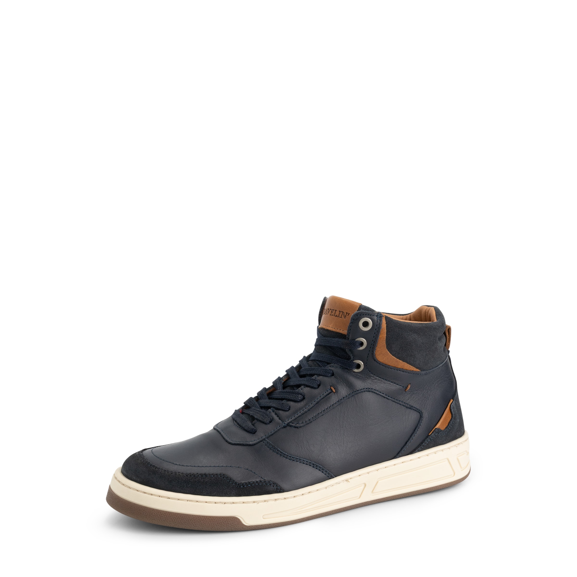 Travelin Sneakers hoog 'Durham ' in Blauw: voorkant