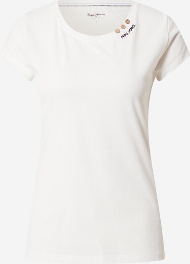Pepe Jeans T-Shirt 'RAGY' in hellbeige / schwarz / weiß, Produktansicht