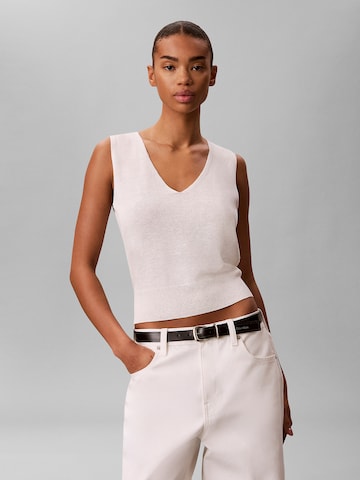 Calvin Klein Top in Weiß: Vorderseite