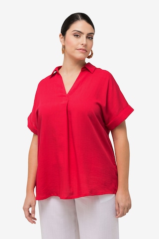 Ulla Popken Blouse in Rood: voorkant