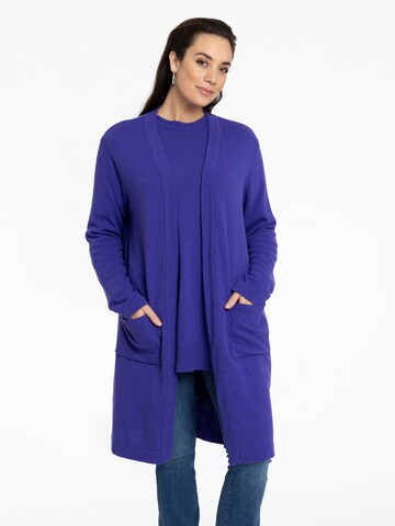 YOEK Strickjacke in Lila: Vorderseite