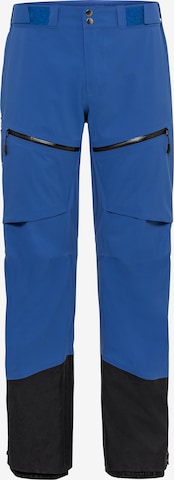 VAUDE Regular Outdoor Pants 'Monviso' in Blue: front