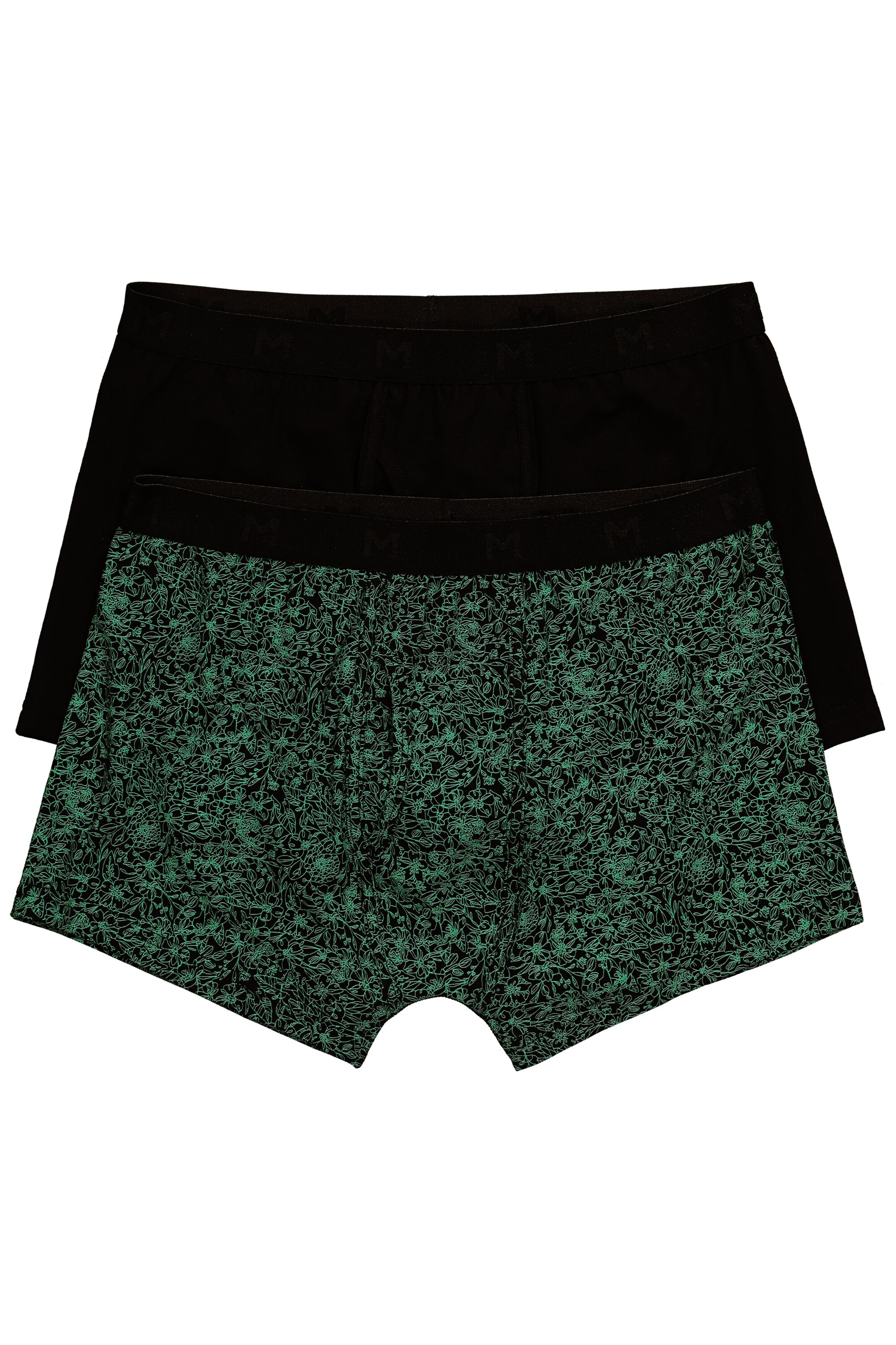 Men Plus Boxershorts in Zwart: voorkant