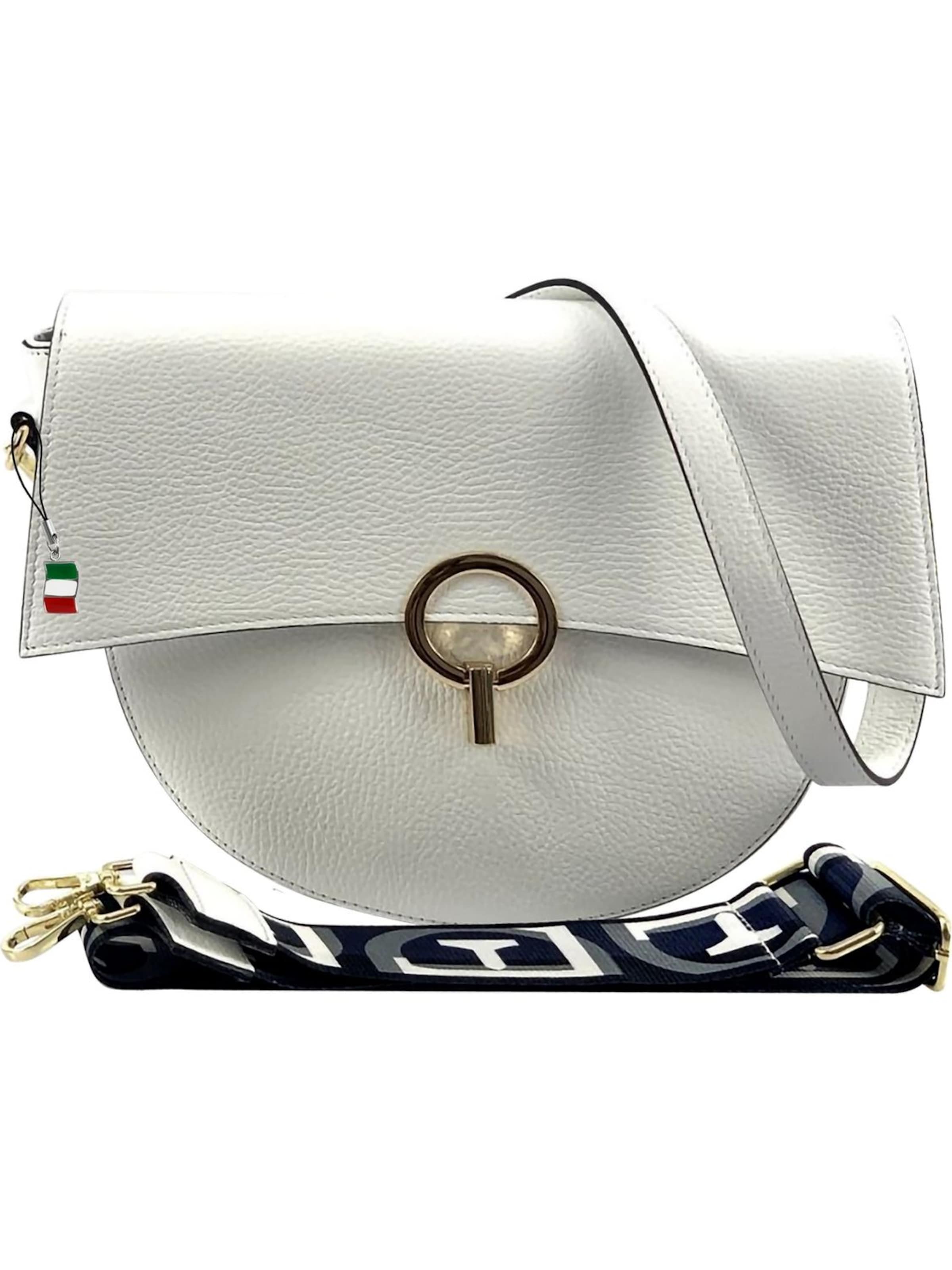 Sac bandoulière Florence en blanc : devant