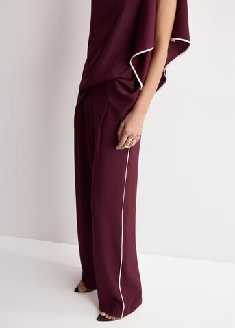 MANGO Regular Pants 'Sun' in Red