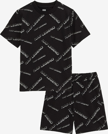 WE Fashion Yöpuku värissä musta: etupuoli