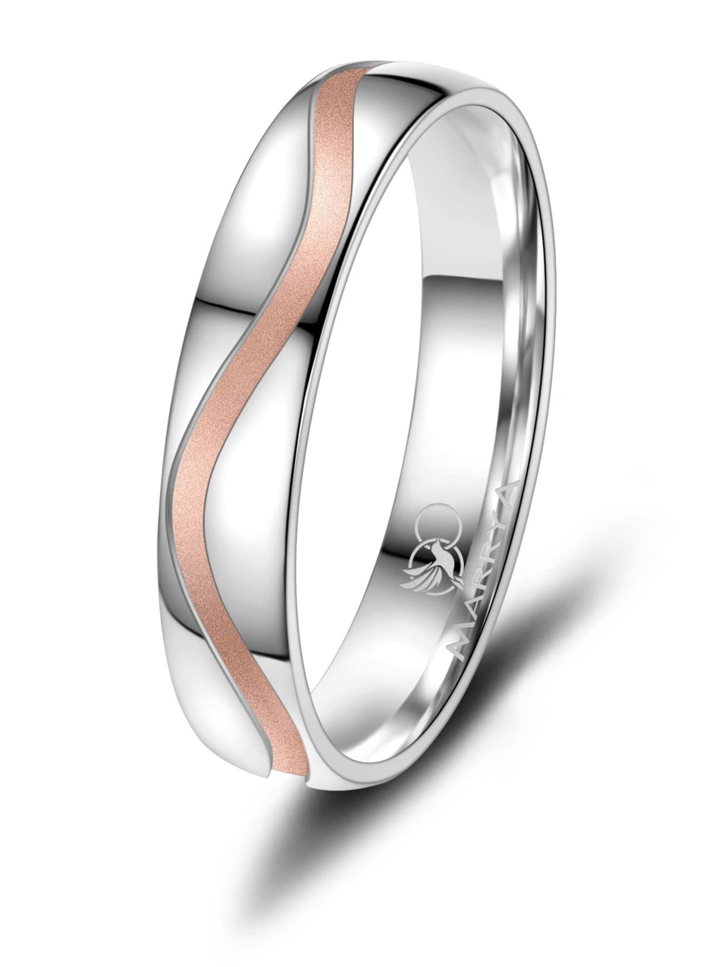 MARRYA Ring 'MARRYA SI-28 Ehering aus Silber' in Gold: front