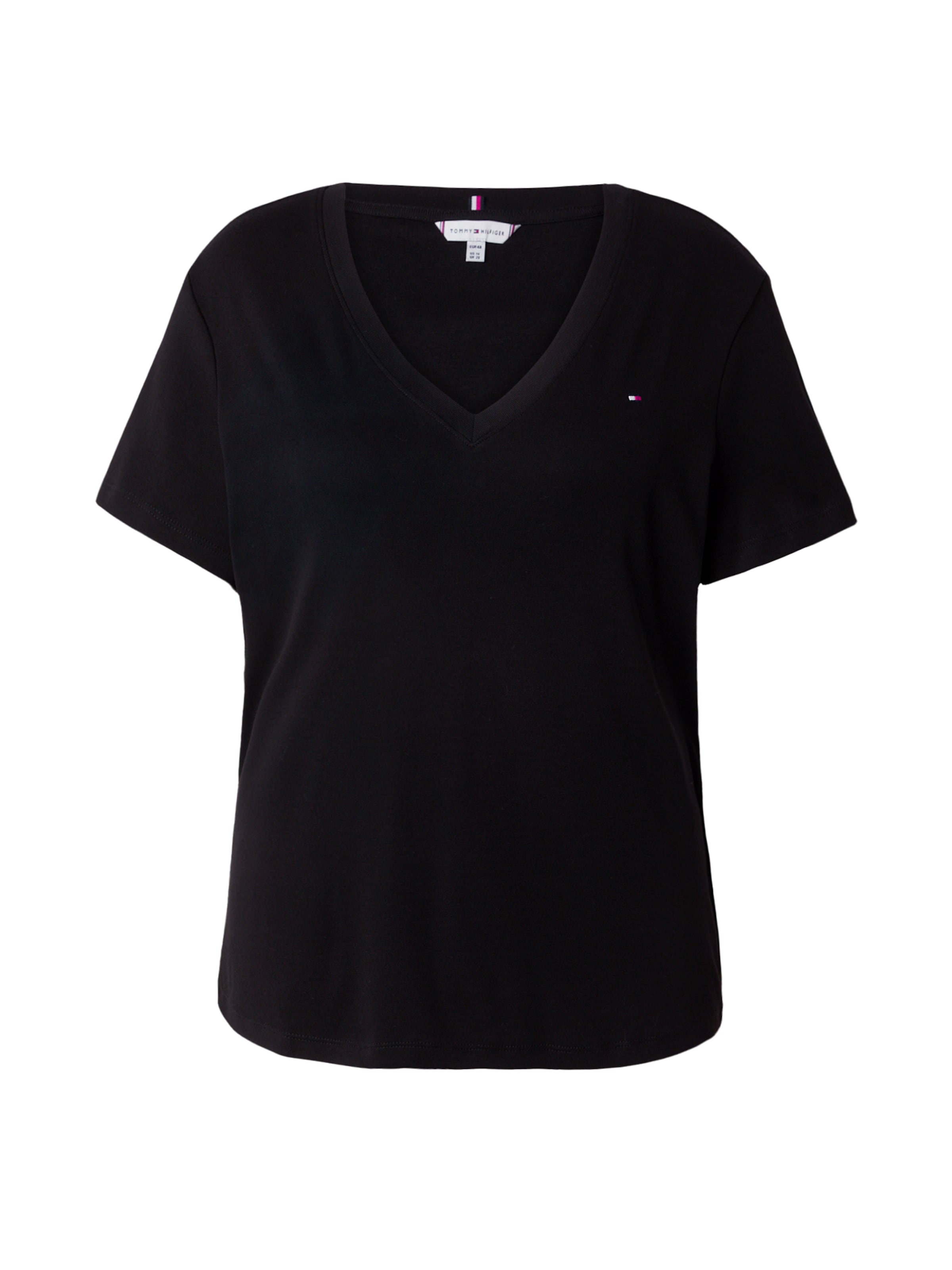 Tommy Hilfiger Curve Tričko – černá: přední strana