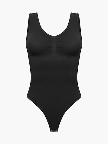 Body modellante 'Tank Bodysuit Sculpting Shapewear mit String' di cfab (formerly creamy fabrics) in nero: frontale